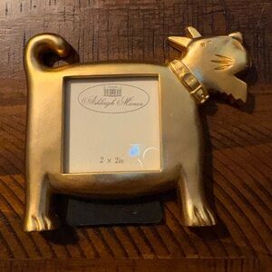 Ashleigh Manor Gold Dog Photo Frame - 2x2in